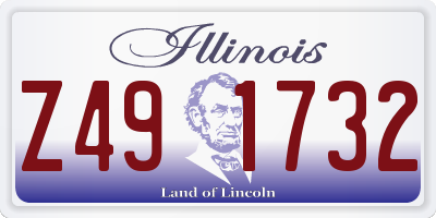 IL license plate Z491732