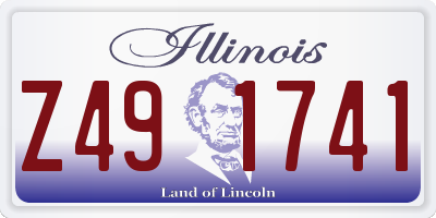 IL license plate Z491741