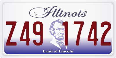 IL license plate Z491742