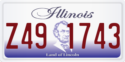 IL license plate Z491743