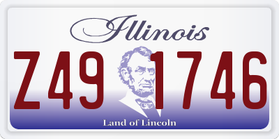 IL license plate Z491746