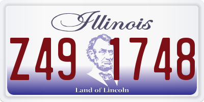 IL license plate Z491748