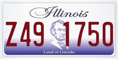 IL license plate Z491750