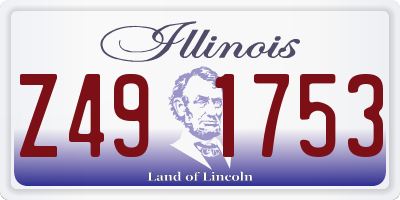 IL license plate Z491753