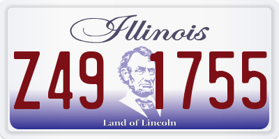 IL license plate Z491755