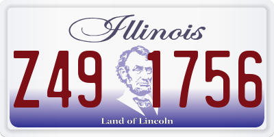 IL license plate Z491756