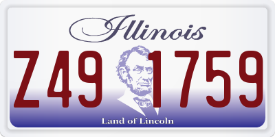 IL license plate Z491759