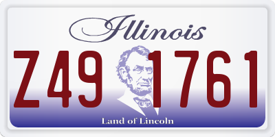 IL license plate Z491761