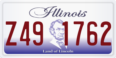 IL license plate Z491762