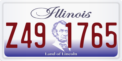 IL license plate Z491765