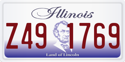 IL license plate Z491769