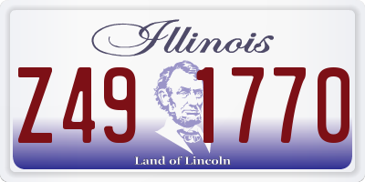 IL license plate Z491770