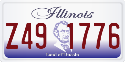 IL license plate Z491776