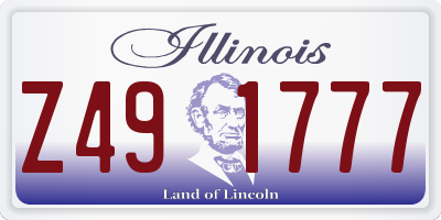 IL license plate Z491777