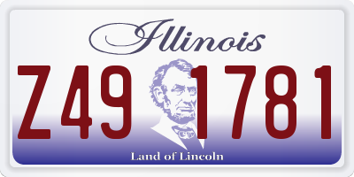 IL license plate Z491781