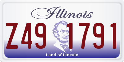 IL license plate Z491791