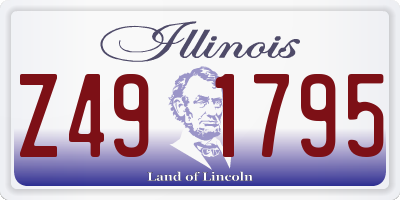IL license plate Z491795