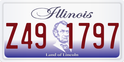 IL license plate Z491797
