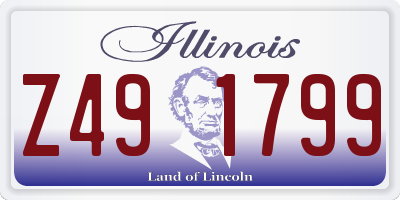 IL license plate Z491799