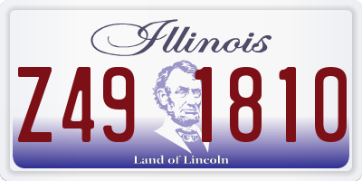 IL license plate Z491810