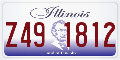 IL license plate Z491812