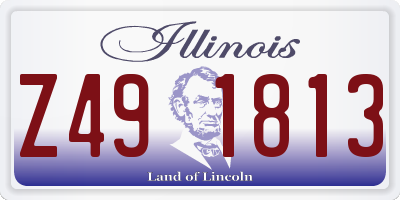 IL license plate Z491813