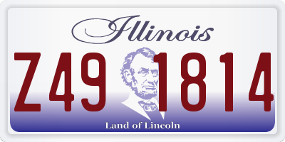 IL license plate Z491814