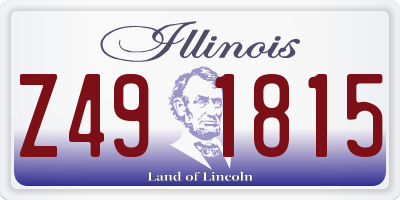 IL license plate Z491815