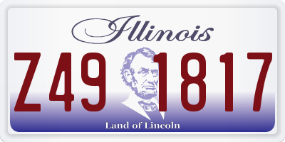 IL license plate Z491817