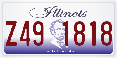 IL license plate Z491818