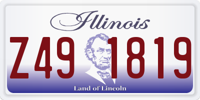 IL license plate Z491819