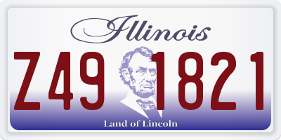 IL license plate Z491821