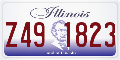 IL license plate Z491823