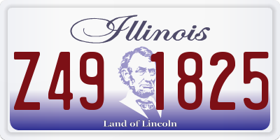 IL license plate Z491825