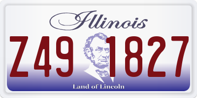 IL license plate Z491827