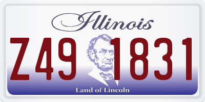 IL license plate Z491831