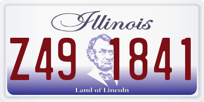 IL license plate Z491841