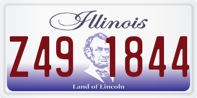 IL license plate Z491844