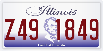 IL license plate Z491849
