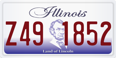 IL license plate Z491852