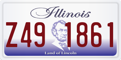 IL license plate Z491861