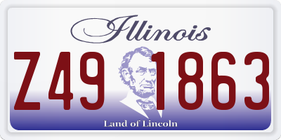 IL license plate Z491863