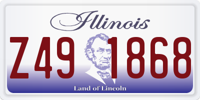 IL license plate Z491868