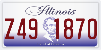 IL license plate Z491870