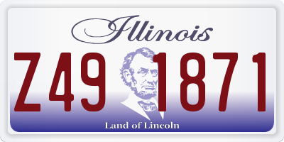IL license plate Z491871
