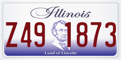 IL license plate Z491873