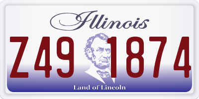 IL license plate Z491874