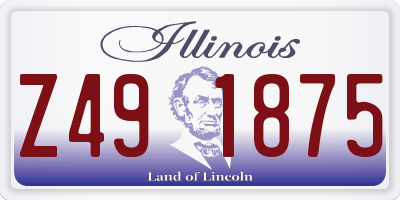 IL license plate Z491875