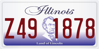 IL license plate Z491878