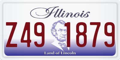 IL license plate Z491879